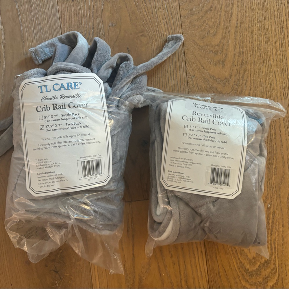 Crib rail covers